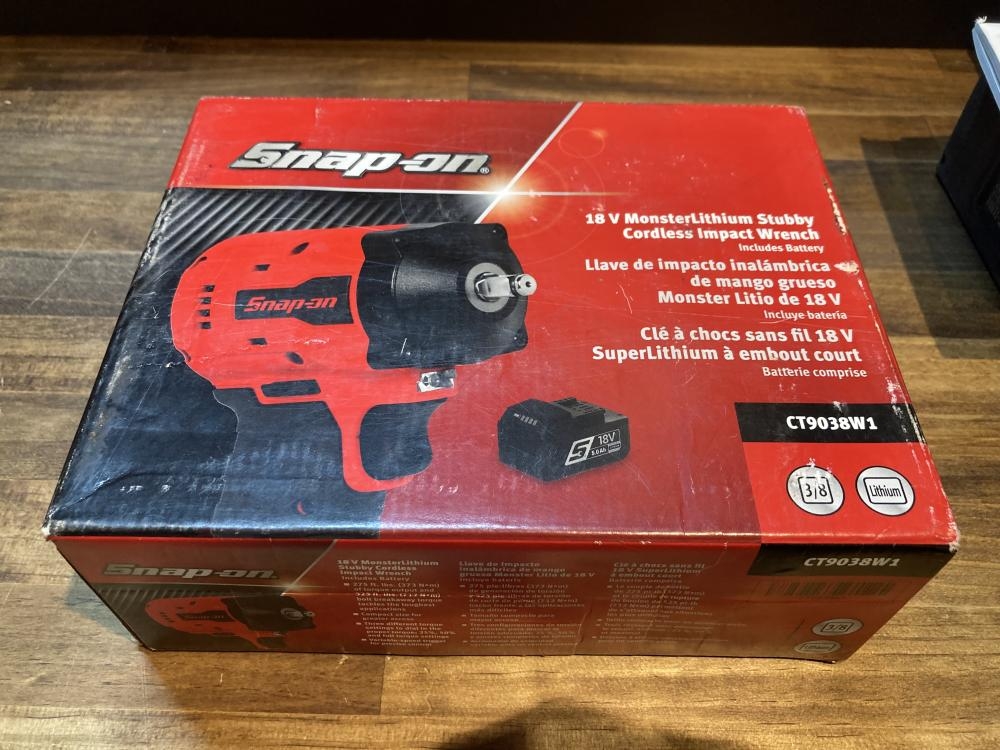 スナップオン コードレスインパクトトルクレンチ CT9038の中古 中古B