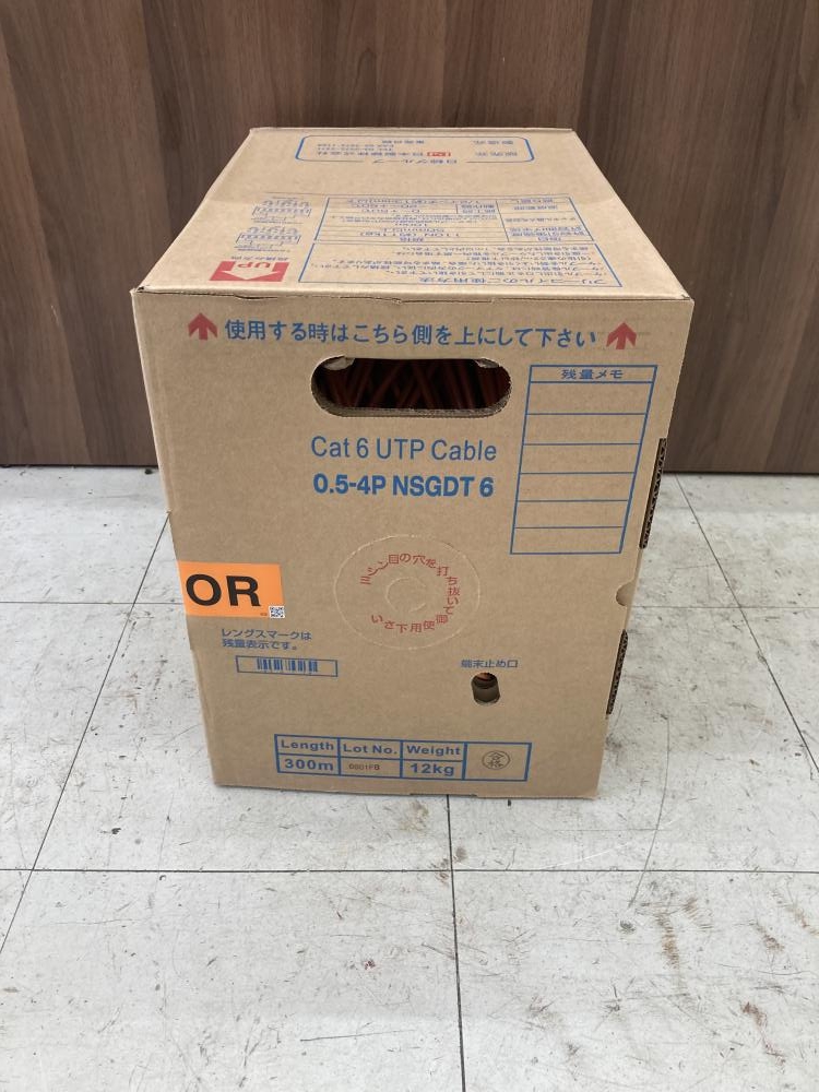 日本製線 Cat6 UTPケーブル 0.5-4P NSGDT6 SB LANケーブル 300m×1箱