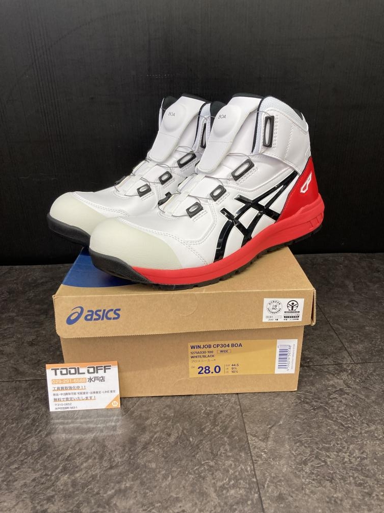 アシックス 安全靴 ウィンジョブ 1271A030-100の中古 未使用品 《茨城